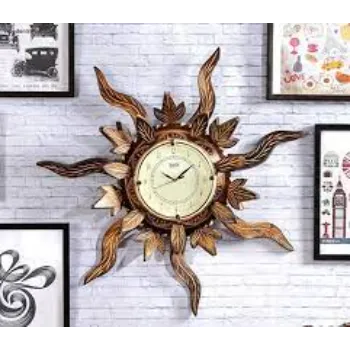 Handcrafted Mango Wood Designer Wall Clock 